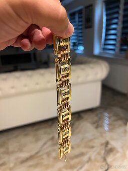 14k zlatý naramek - 2