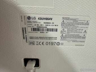 Televize LG 4K SMART LED, úhlopříčka 108cm - 2