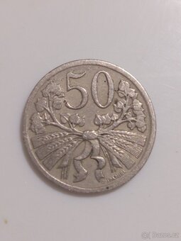 Mince 50 haléřů vzácná - 2