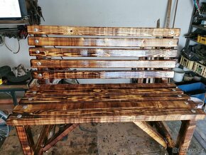 Nová zahradní lavička - ruční výroba - 2