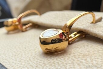 Zlaté náušnice Chopard s pohyblivými diamanty - 2