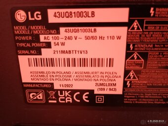 Led tv LG 43UQ81003LB - 2