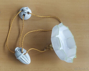 Hezký starý stahovací lustr / stahovačka - 2