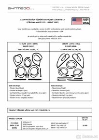 Corvette C1, C2, C3 - Sady těsnění karosérie - 2