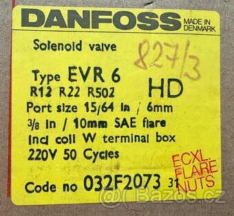 Solenoidní ventil Danfoss EVR 6 - 2