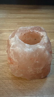 Solný svícen z krystalu soli, sůl - 2