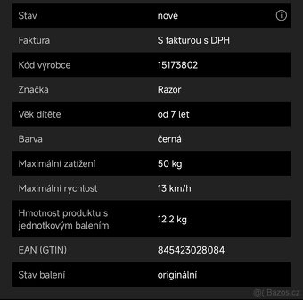 Elektrická motorka Razor MX125 DiRT Rocket - 2