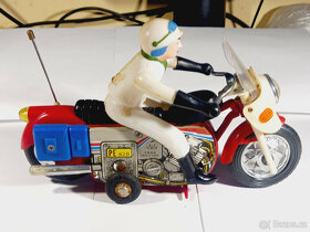 čínská hračka motorka z 60.let - 2