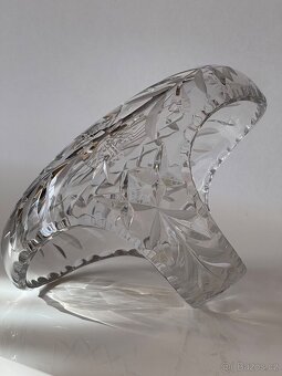Koš křišťálový broušený Bohemia Crystal ovál - 2