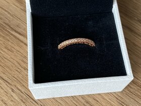 Prstýnek Pandora Rose gold se zirkony - 2