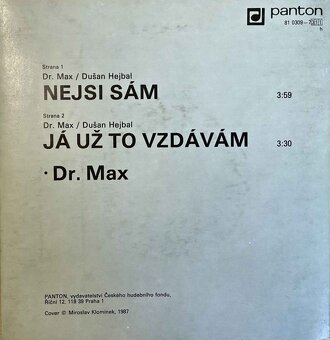 Dr. Max ‎– Nejsi sám / Já už to vzdávám (SP) - 2