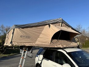 Střešní stan - AUTOSTAN 160 cm - prodloužený, LED osvětlení - 2
