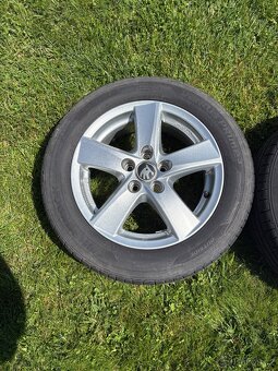 4x alu disky 5x100 + letní pneu 185/60 R15 - 2