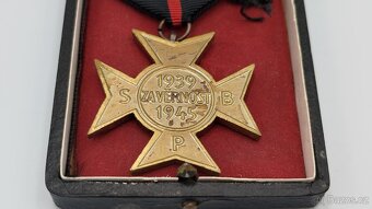 Pamětní Kříž za Věrnost - 1939-1945 ( SPB ) - 2