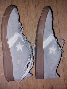 kozačky, polobotky Vintage Converse All Star, kožené, vel 37 - 2