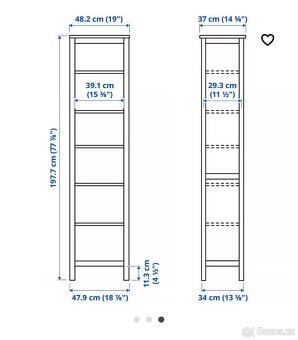 Knihovna Hemnes ikea - 2