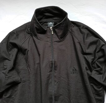PÁNSKÁ ČERNÁ MIKINA na zip-ADIDAS, vel. XL - 2