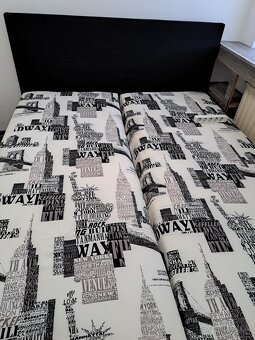 Postel HEDVIKA - černá/černobílá - 2