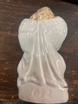 Anděl ochranitelský porcelán starý - 2