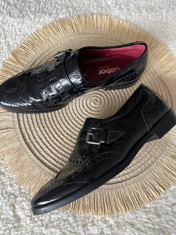 Boty Gabor 38 nove/lakovaná kůže ) - 2