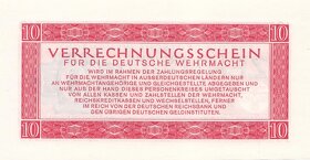 Wehrmacht 10 Reichsmark 1944,UNC - 2