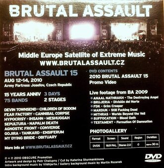 Nové DVD (papírová obálka) BRUTAL ASSAULT - vol. 15 (2010) - 2