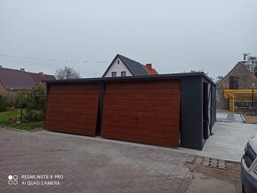 Plechová garáž 6,5x6 - 2