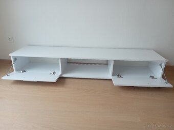 TV stolek 176 cm, bílá mat - 2