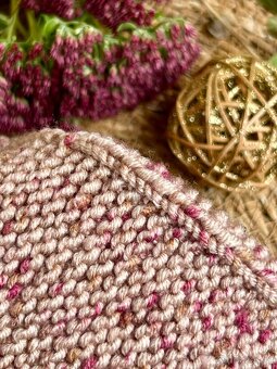 Dámská/dívčí pletená čelenka ,, sv.hnědá" NOVÁ - 2