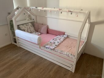 Domečková postel+knihovna Elis Design - 2