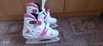 Dívčí brusle rostoucí 33-36 +helma - 2
