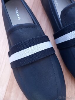 08 - Modro-bílé baleríny vel. 39 - N.O.V.É - 2