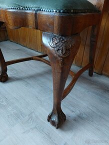 Dřevěná starožitná židle Chippendale - 2
