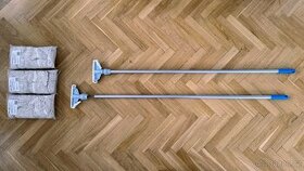 Třásňový mop s držákem a hliníkovou násadou (2x) - 2