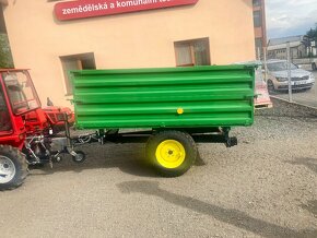 Vlečka za traktor nebo malotraktor, nájezdová brzda - 3 tuny - 2