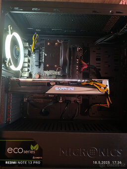 Herní PC- Ryzen 7, 16GB RAM, 1TB NVME, 5700XT, WIN11 - 2
