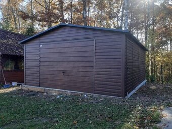 Plechová garáž 5x6m - 2