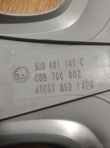 1 kus poklice Škoda Fabia II./Roomster (15") - 2