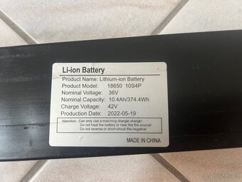 Li-ion baterie 36V 10.4Ah - 2
