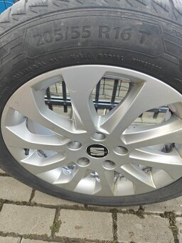 original Seat disky, zimní pneu 205/55 R16 - 2
