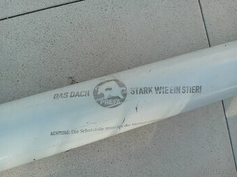 PREFA okapový svod DN 80+sběrná klapka-světle šedá - 2