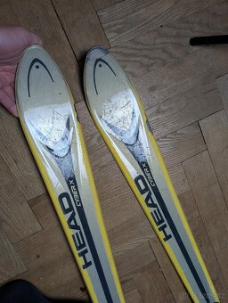 Staré lyže 160 + lyžáky vel 42-43 - 2