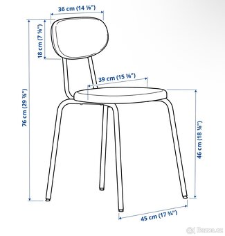 IKEA SANDSBERG - židle (2x) - 2