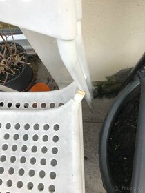 Venkovní zahradní židle Ikea Adde bílá - 2