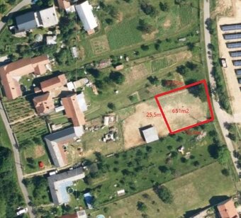 Pozemek pro RD nebo chatu, Újezdec u Osvětiman, 651m2 - 2