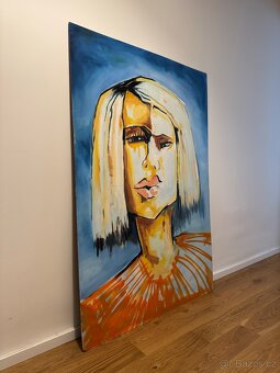 Obraz - portrét ženy, 1x1,5 m - 2