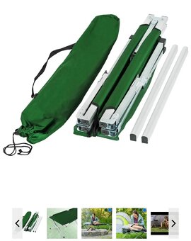 Polní lůžko ,lehatko, kempingova postel , rybářská postel - 2