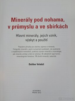 Minerály pod nohama v průmyslu a ve sbírkách - Velebil, 2012 - 2