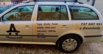 Reklamní polep na auto, dodávku, stroje či jiné plochy - 2