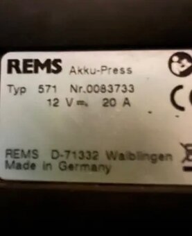 REMS Akku-Press ACC Li-Ion lisovací kleště - 2